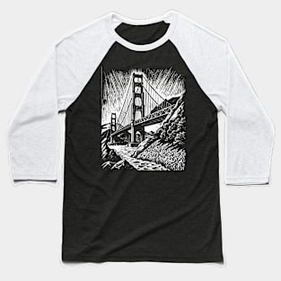 Golden Gate Bridge Baseball T-Shirt